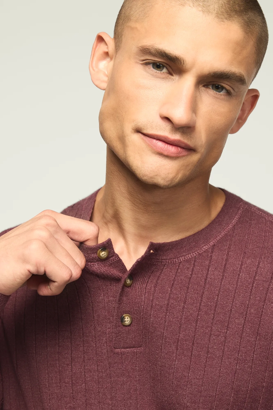 WIDE RIB HENLEY SWEATER, image 5