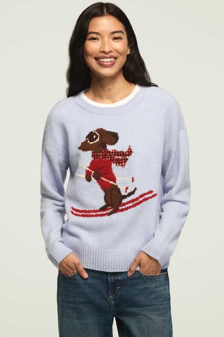 CLOUD SOFT SKIING DOG SWEATER, image 1