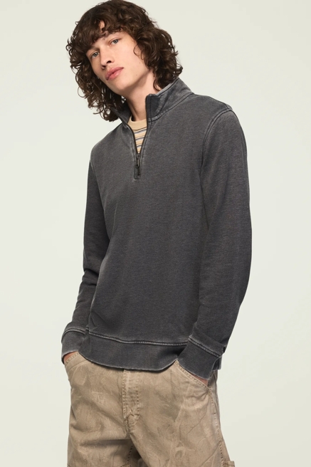 VENICE BURNOUT FRENCH TERRY 1/4 ZIP PULLOVER, image 4
