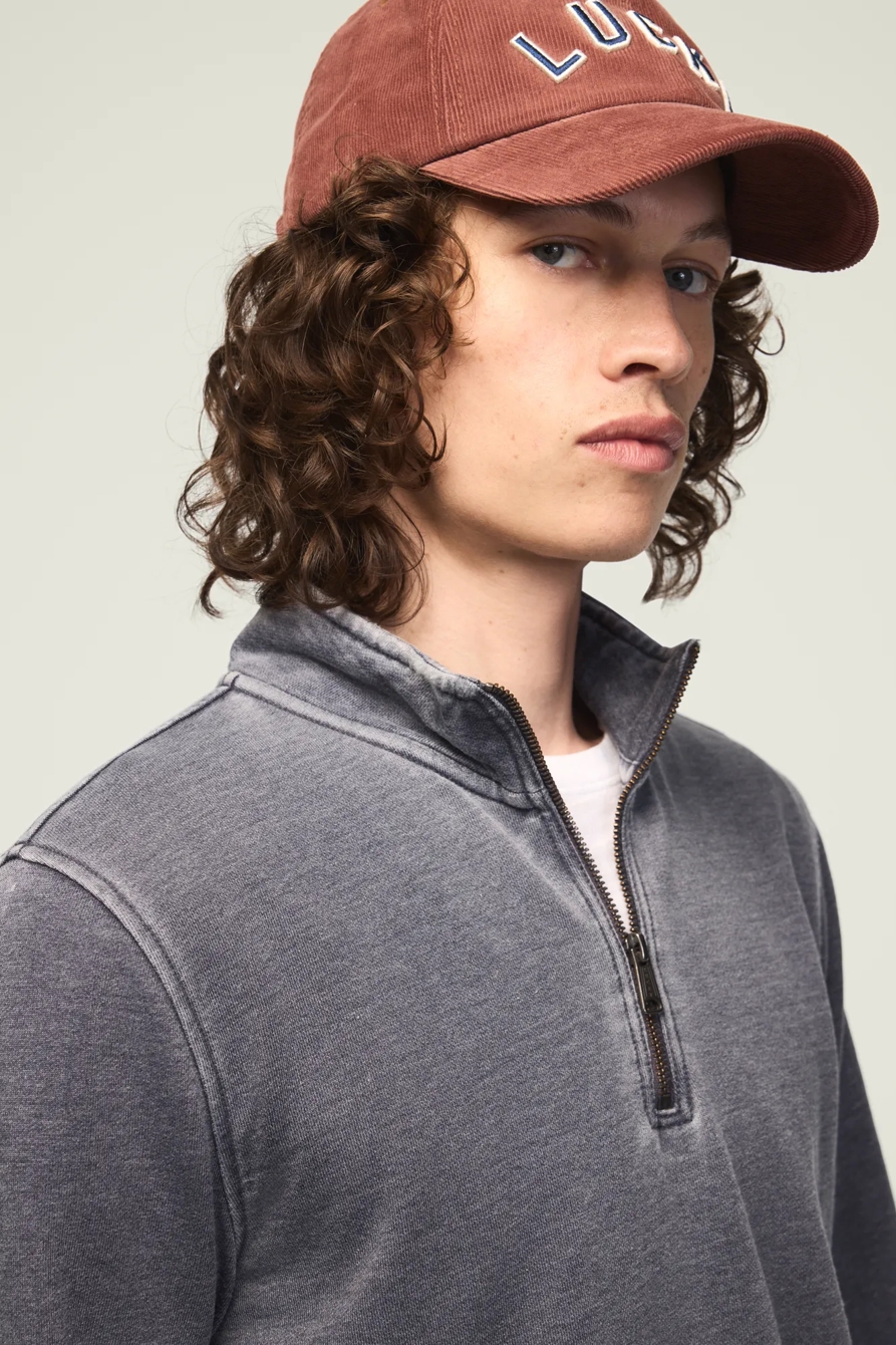 VENICE BURNOUT FRENCH TERRY 1/4 ZIP PULLOVER, image 5