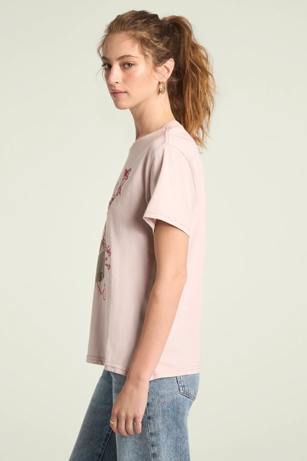 CHERISHED CHERRIES EMBROIDERD BOYFRIEND TEE, image 3