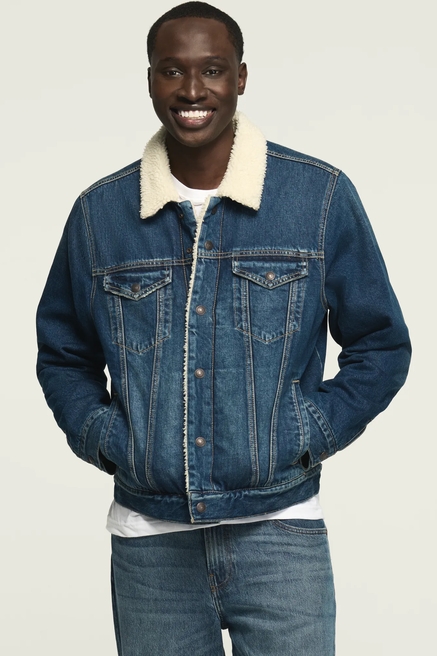 DENIM SHERPA JACKET, image 1