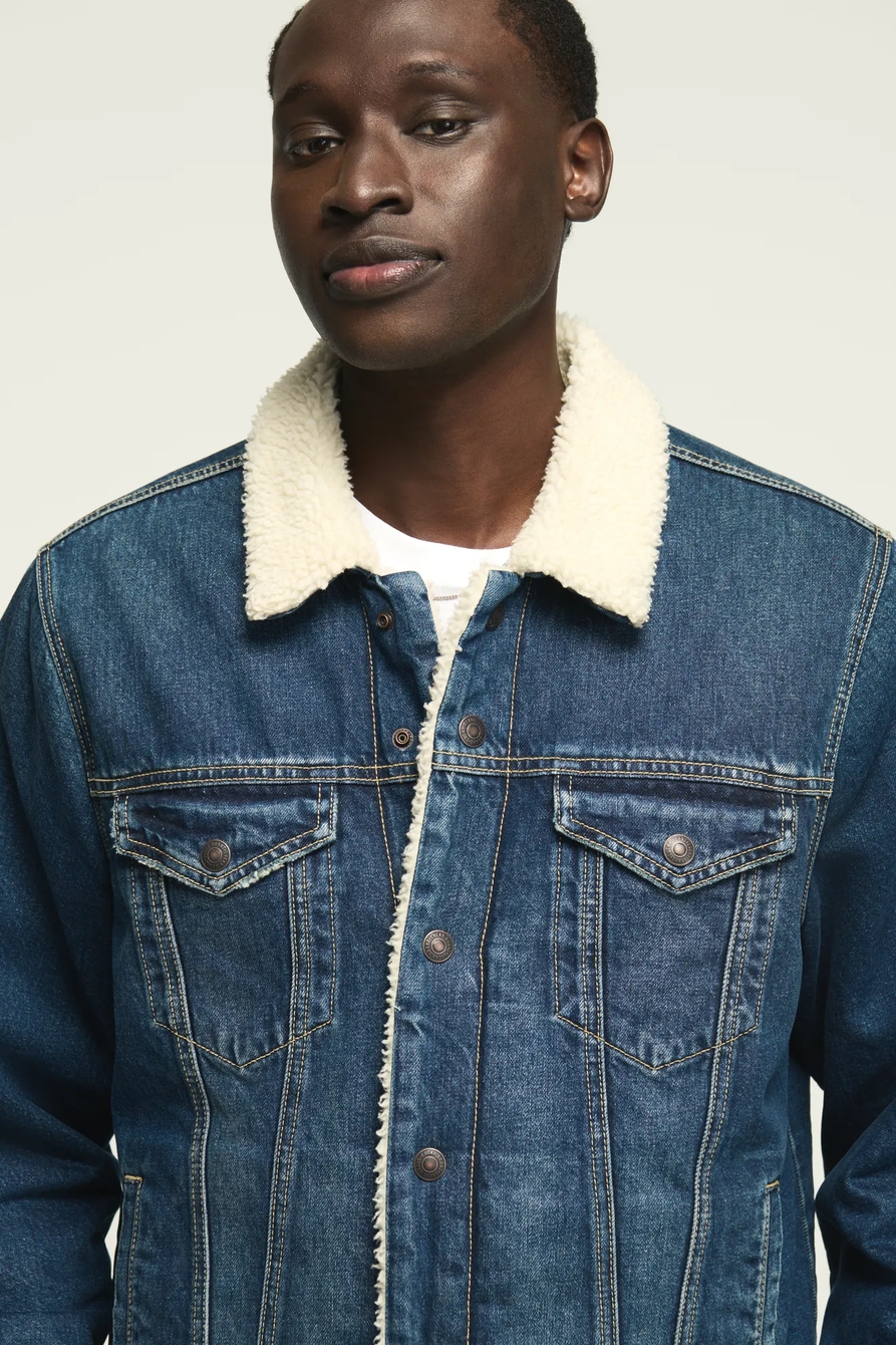 DENIM SHERPA JACKET, image 5