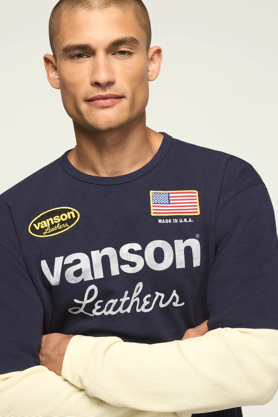 VANSON RACING THERMAL LONG SLEEVE TEE, image 2