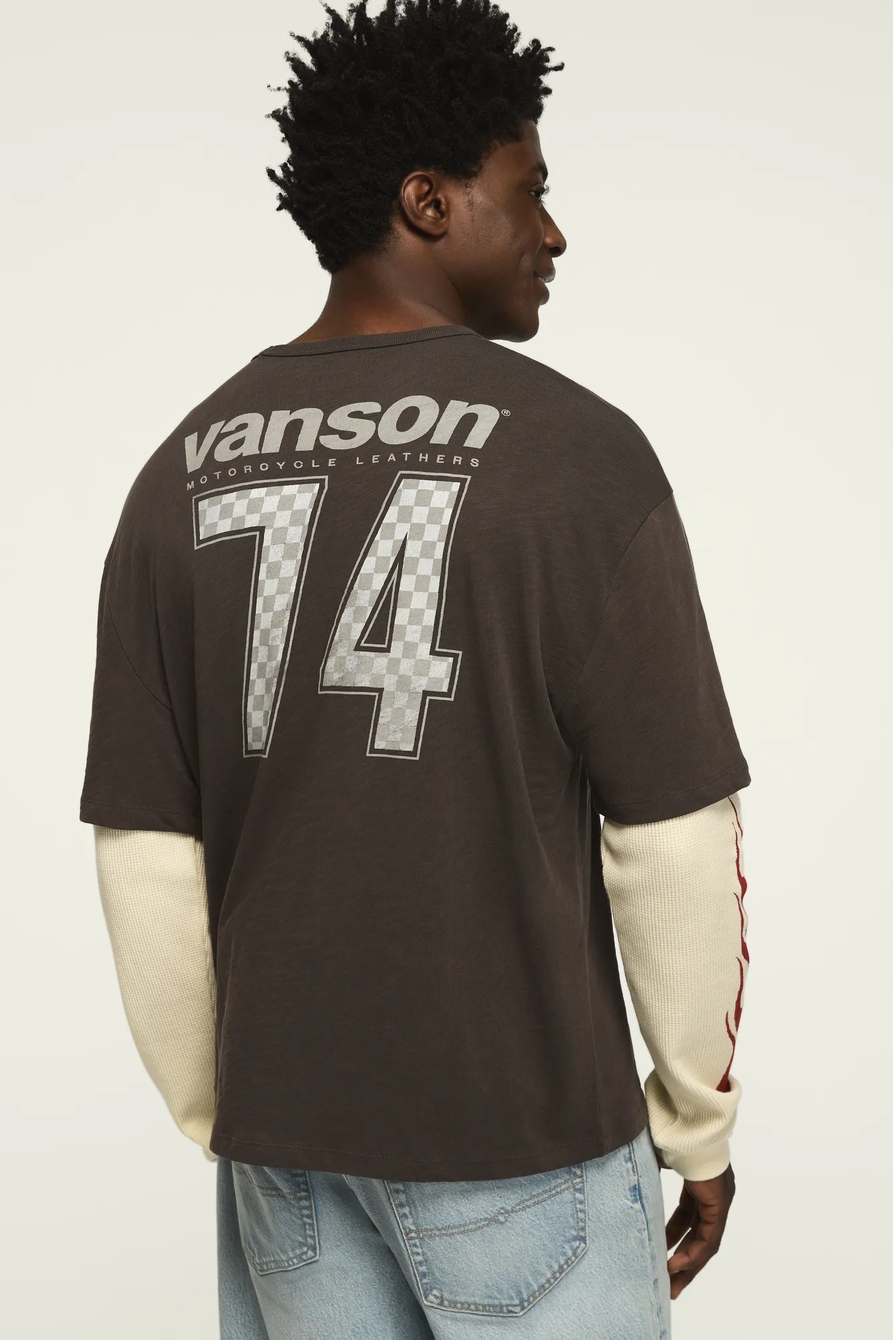 VANSON 74 THERMAL LONG SLEEVE TEE, image 2