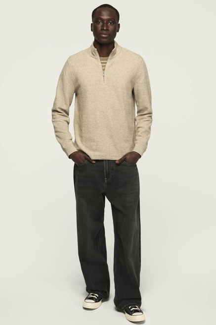 1/4 ZIP TEXTURED PULLOVER, image 2