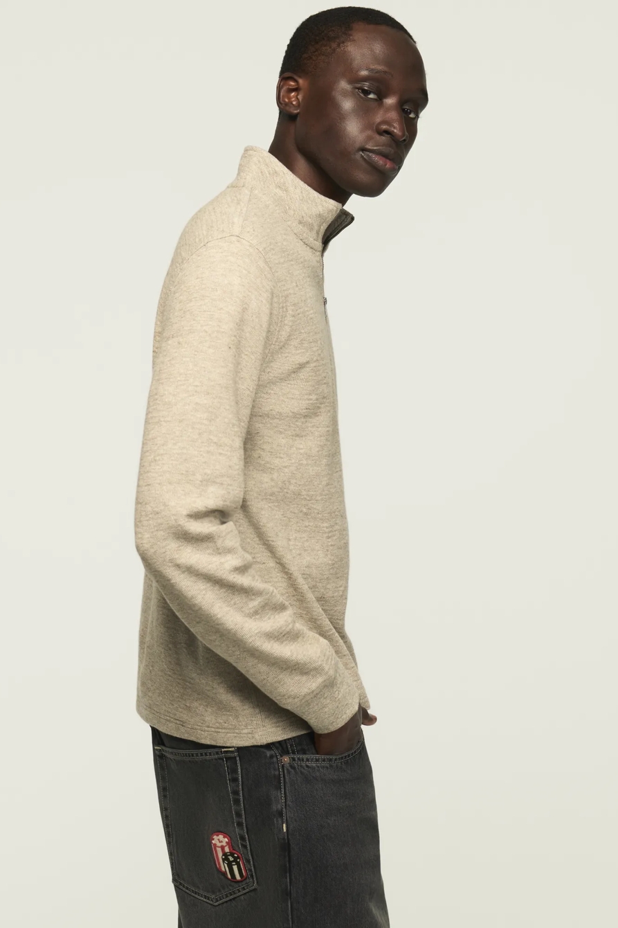 1/4 ZIP TEXTURED PULLOVER, image 4
