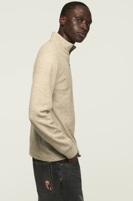 1/4 ZIP TEXTURED PULLOVER, image 4