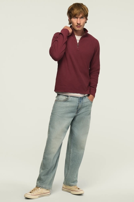 1/4 ZIP TEXTURED PULLOVER, image 2