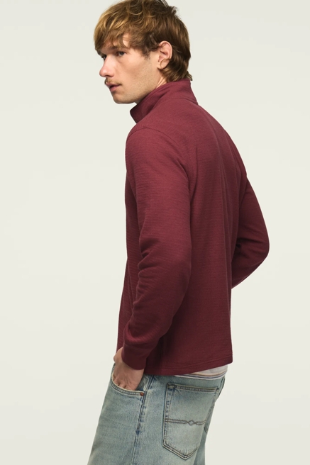 1/4 ZIP TEXTURED PULLOVER, image 4