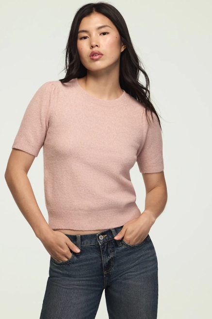 PUFF SLEEVE SWEATER TEE, image 1