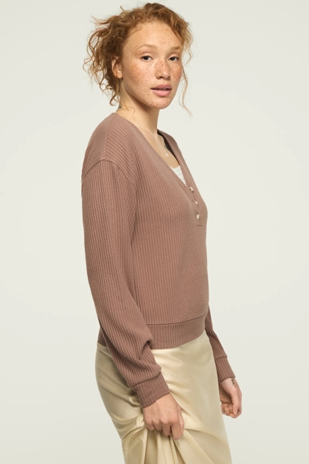 CLOUD V-NECK HENLEY POPOVER, image 4