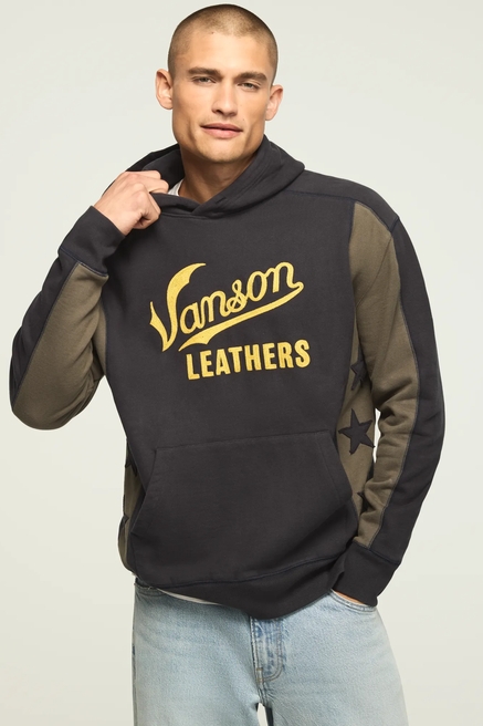 VANSON STAR FLEECE HOODIE, image 1