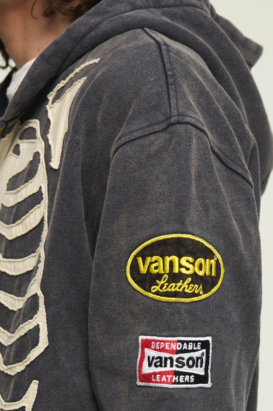 LUCKY BRAND X VANSON SKELETON FULL ZIP HOODIE, image 5