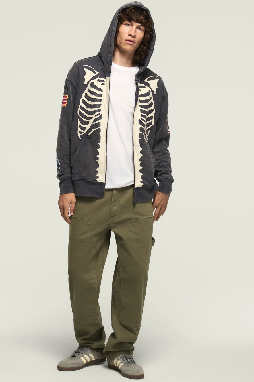 LUCKY BRAND X VANSON SKELETON FULL ZIP HOODIE, image 7