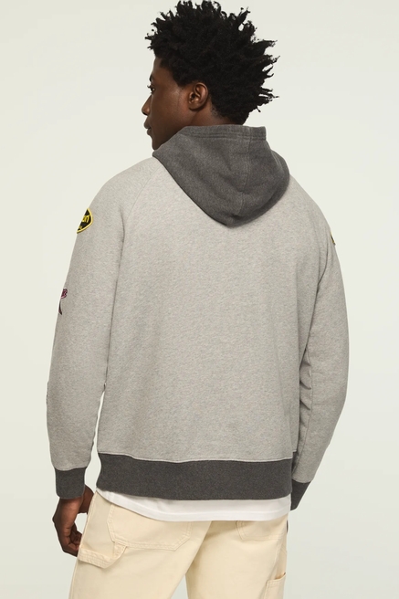 VANSON TWO TONE PATCH HOODIE, image 3