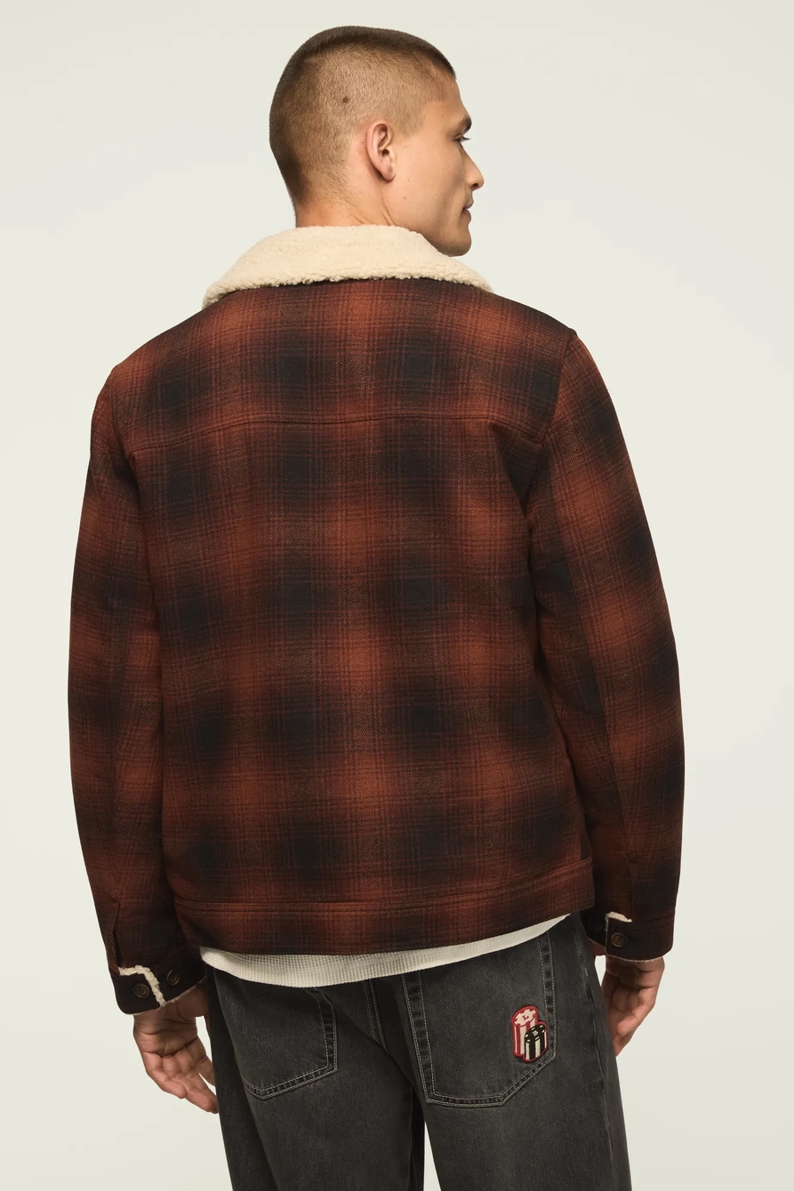 SHERPA LINED PLAID JACKET, image 3