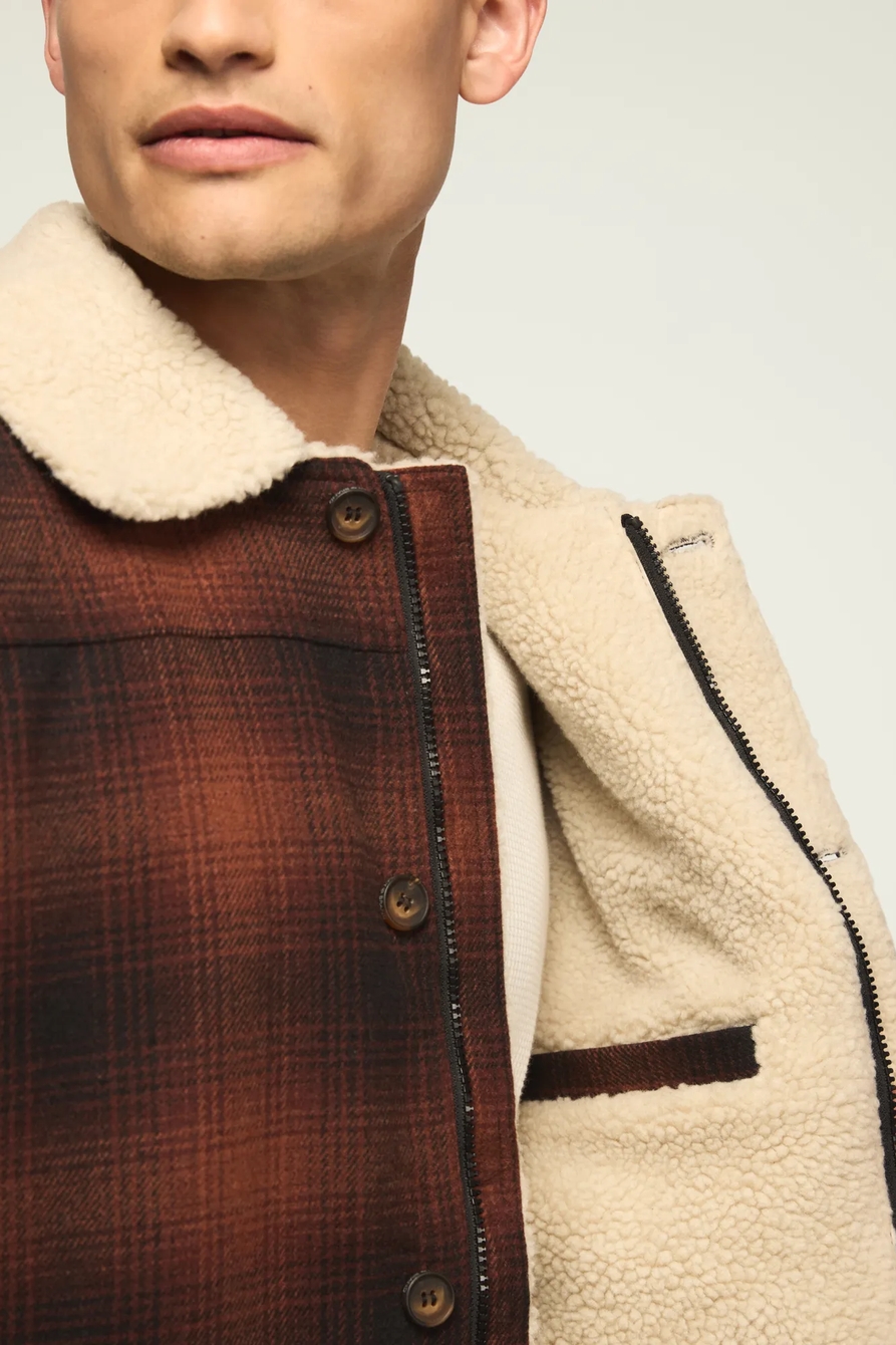 SHERPA LINED PLAID JACKET, image 5