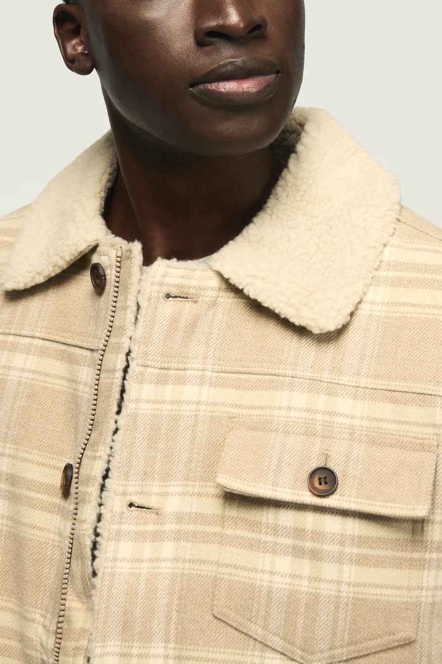 SHERPA LINED PLAID JACKET, image 2
