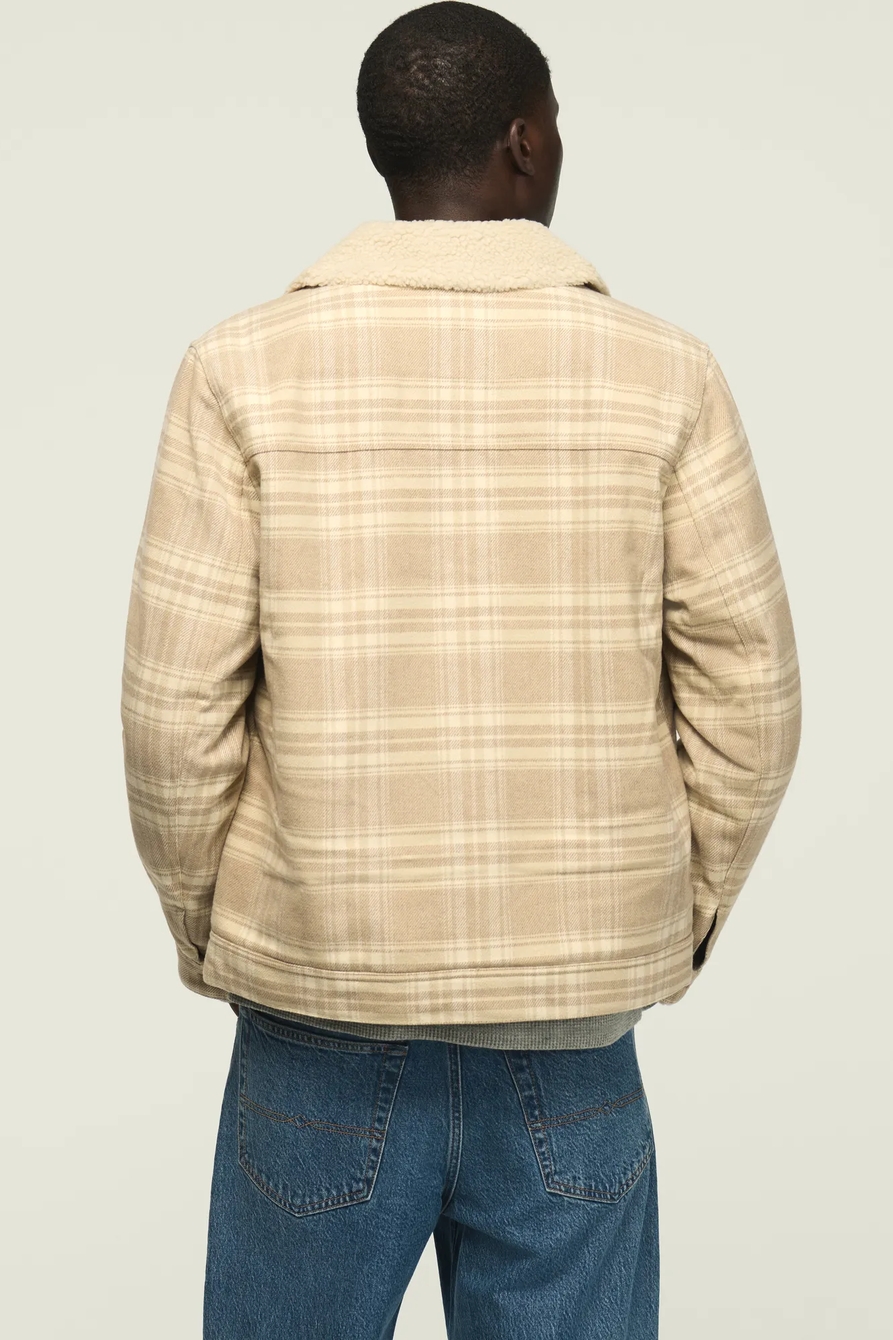 SHERPA LINED PLAID JACKET, image 3
