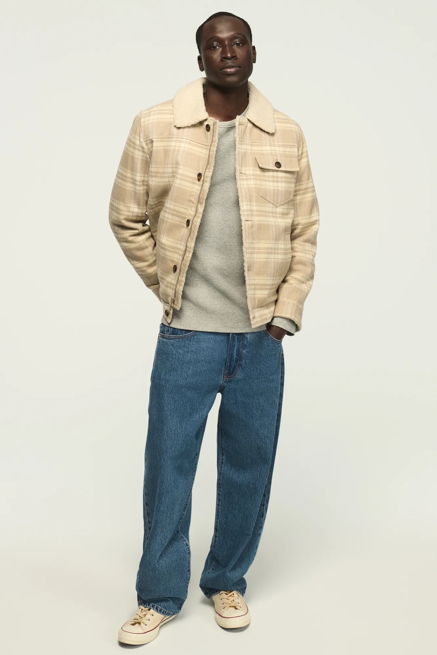 SHERPA LINED PLAID JACKET, image 6