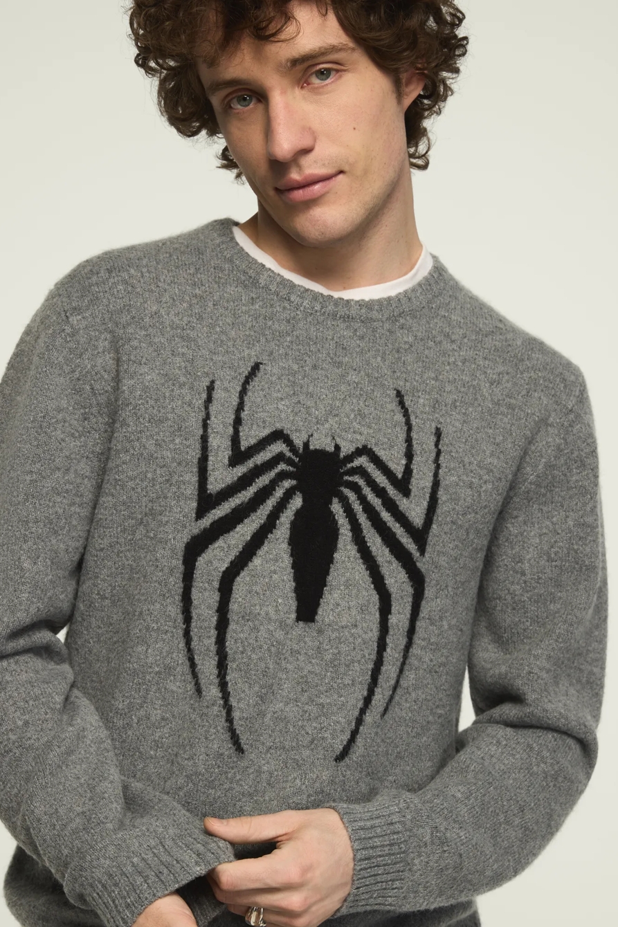 SPIDERMAN INSTARSIA CREW NECK SWEATER, image 2