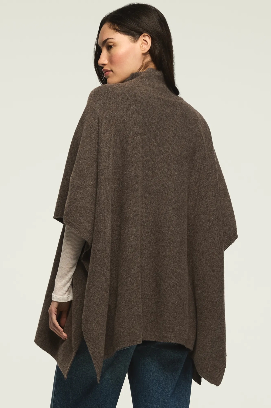 MOCK NECK PONCHO SWEATER, image 3