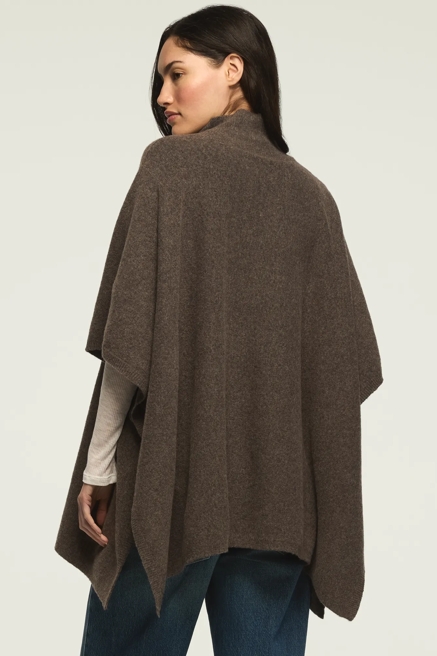MOCK NECK PONCHO SWEATER, image 3