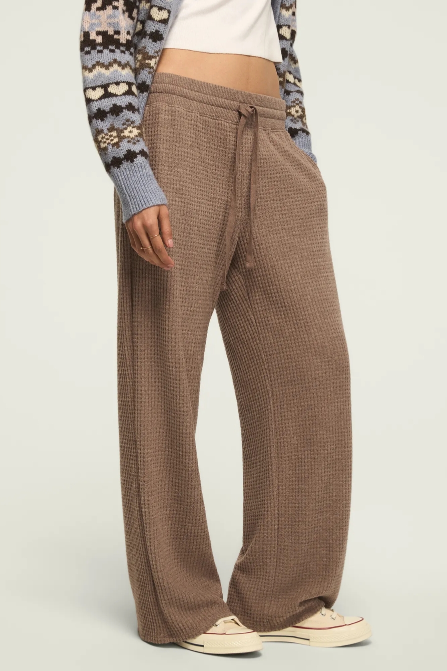 CLOUD WAFFLE WIDE LEG PANT, image 4