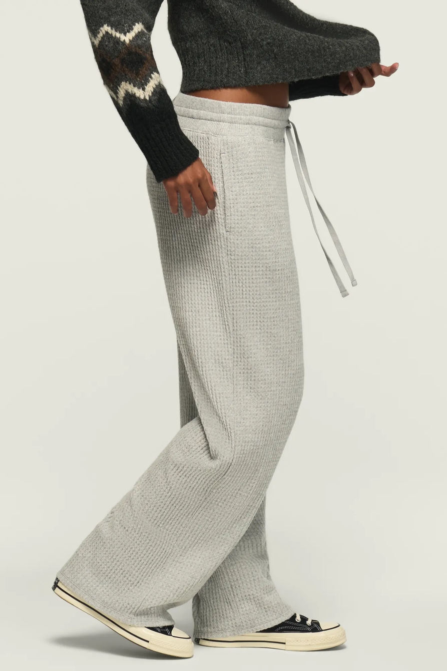 CLOUD WAFFLE WIDE LEG PANT, image 4