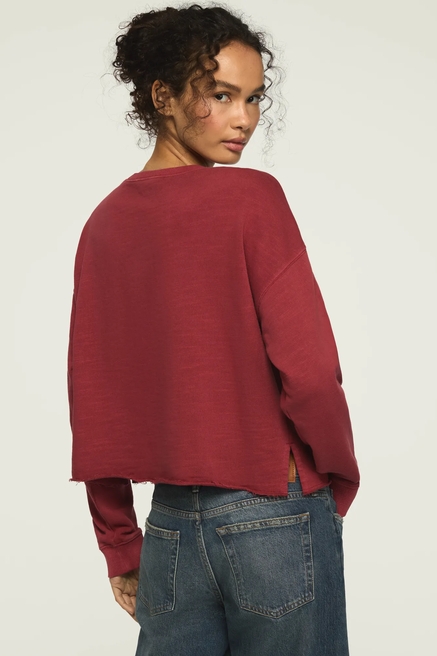 EMBROIDERED HEART CREWNECK, image 3