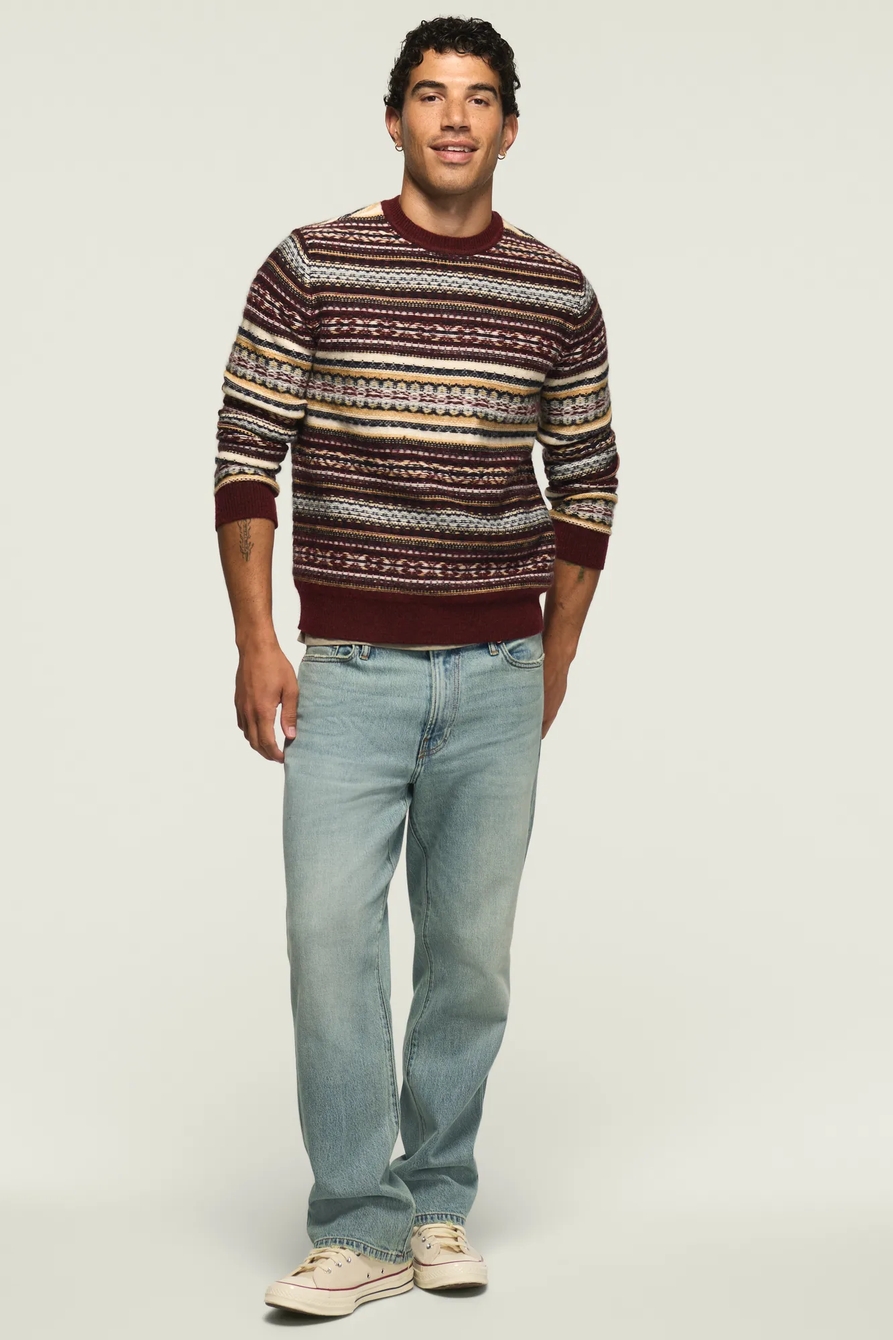 FAIR ISLE CREW NECK SWEATER, image 2