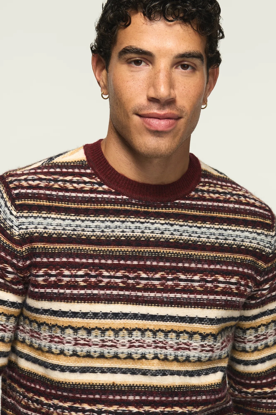 FAIR ISLE CREW NECK SWEATER, image 5