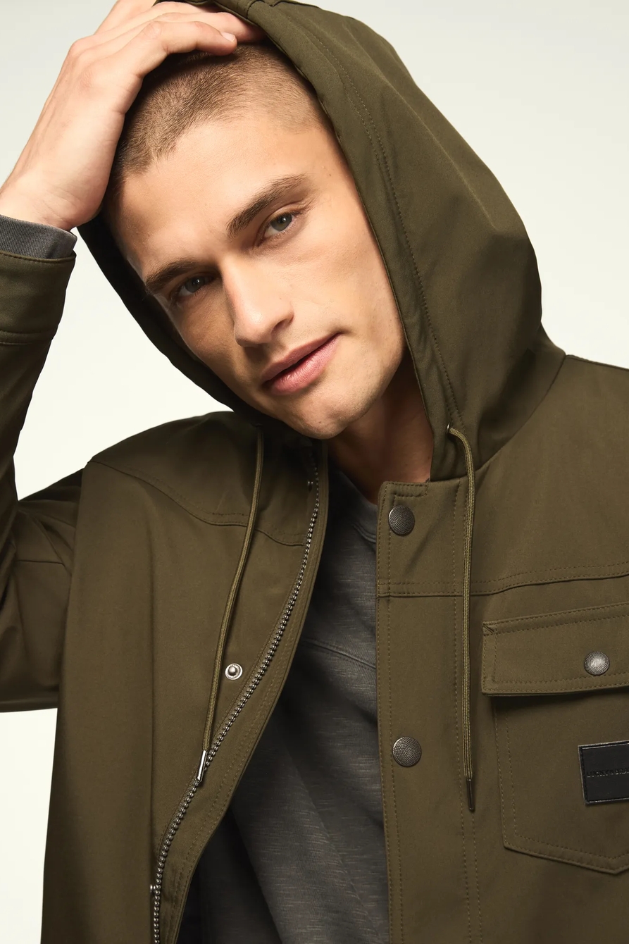 HOODED SOFT SHELL JACKET, image 2