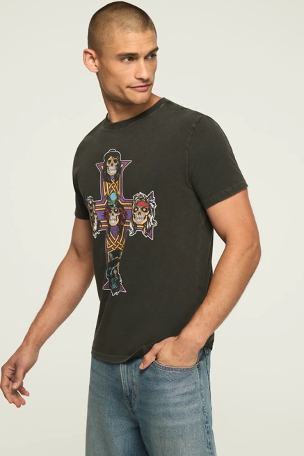 GUNS N ROSES CROSS TEE, image 4