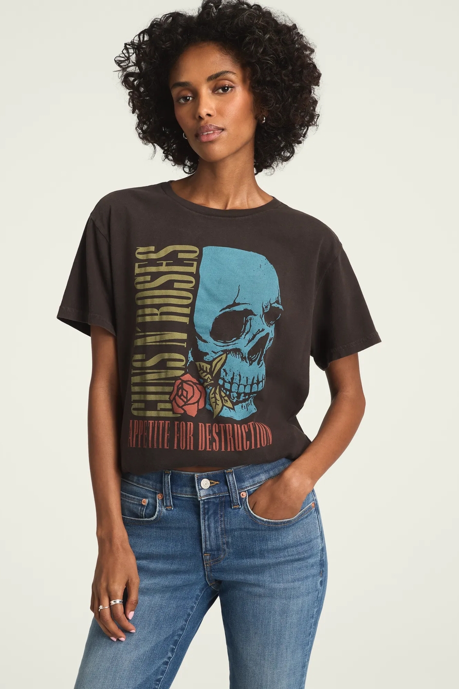 GUNS N ROSES APPETITE FOR DESTRUCTION BOYFRIEND TEE, image 1