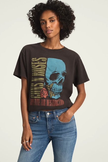 GUNS N ROSES APPETITE FOR DESTRUCTION BOYFRIEND TEE, image 1
