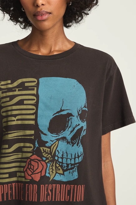 GUNS N ROSES APPETITE FOR DESTRUCTION BOYFRIEND TEE, image 2