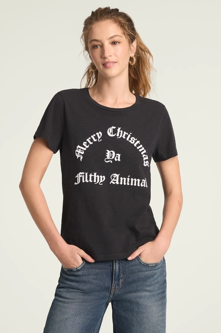 MERRY CHRISTMAS YA FILTHY ANIMAL CLASSIC CREW, image 1