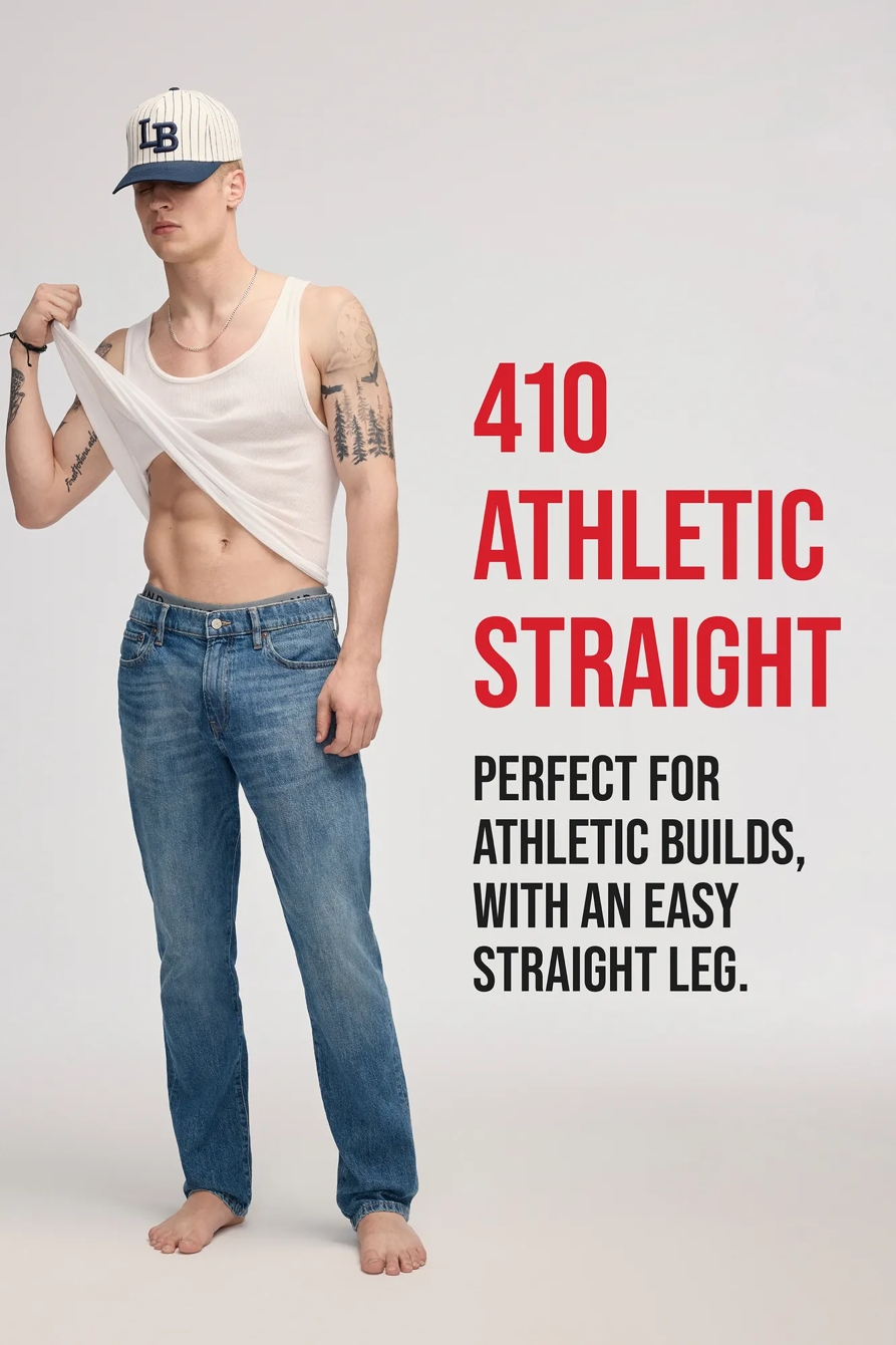 410 ATHLETIC STRAIGHT COOLMAX STRETCH JEAN, image 8