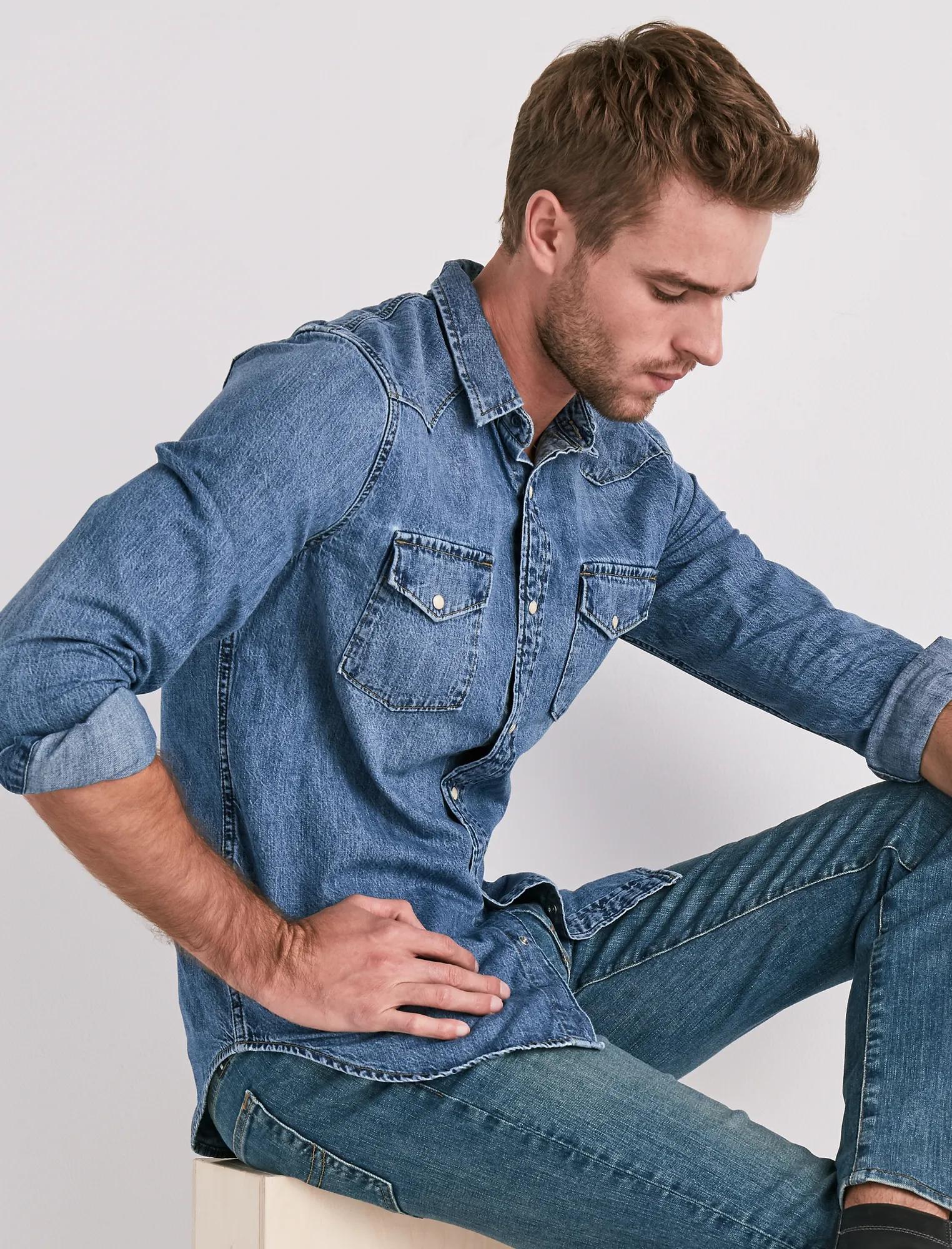 DENIM WESTERN SHIRT, image 1
