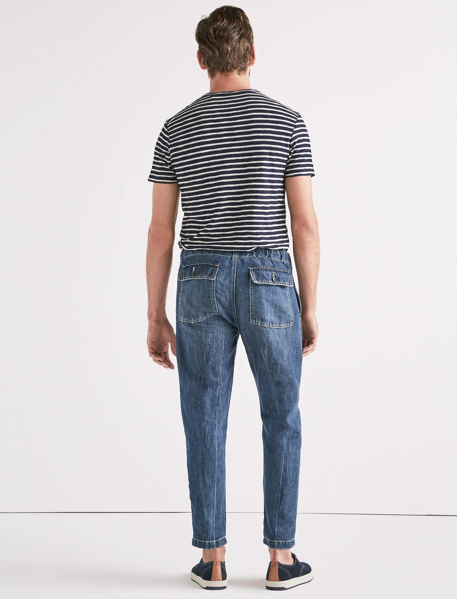 DRAWSTRING LINEN BEACH PANT, image 3