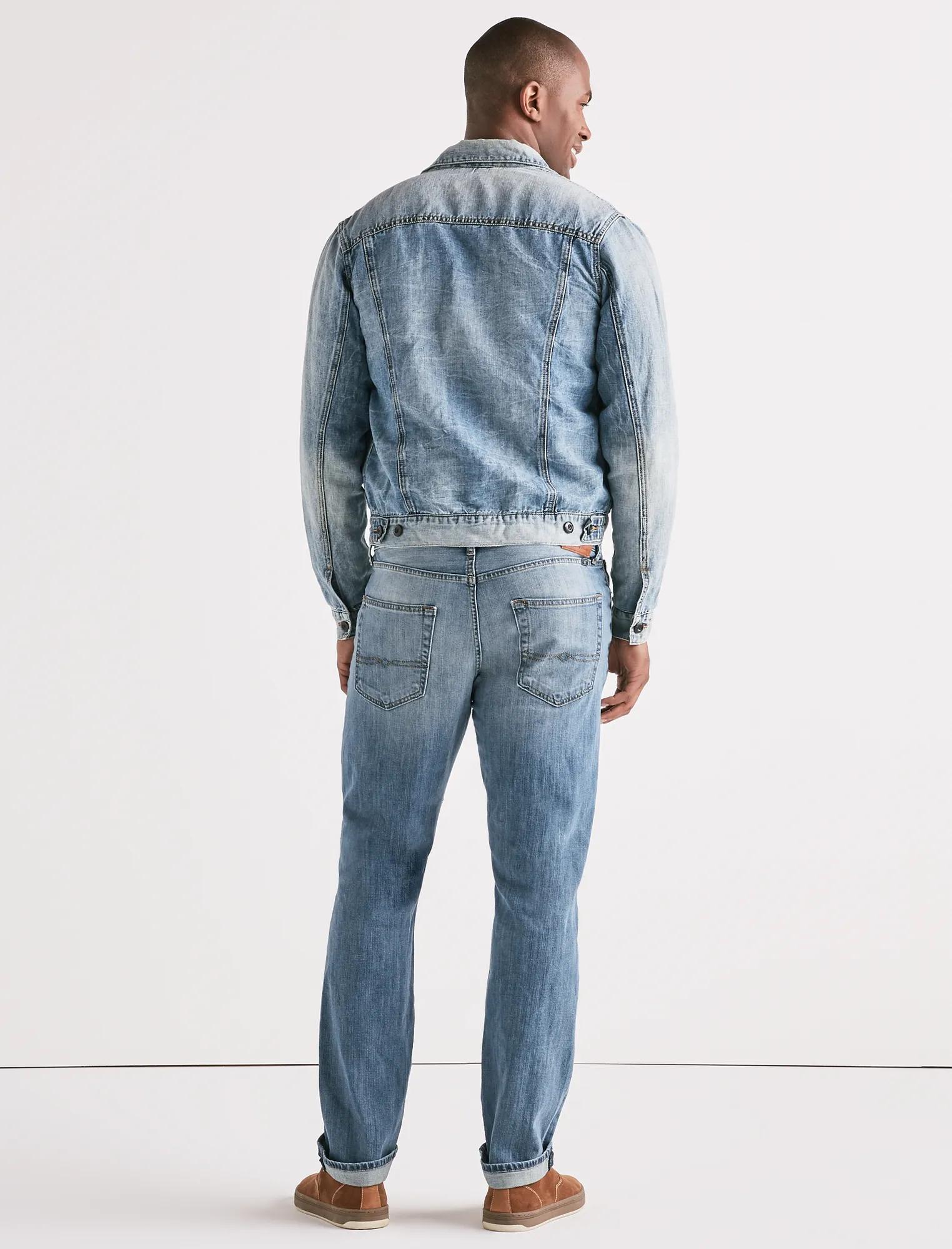 LIGHTWEIGHT LINEN DENIM TRUCKER JACKET, image 3
