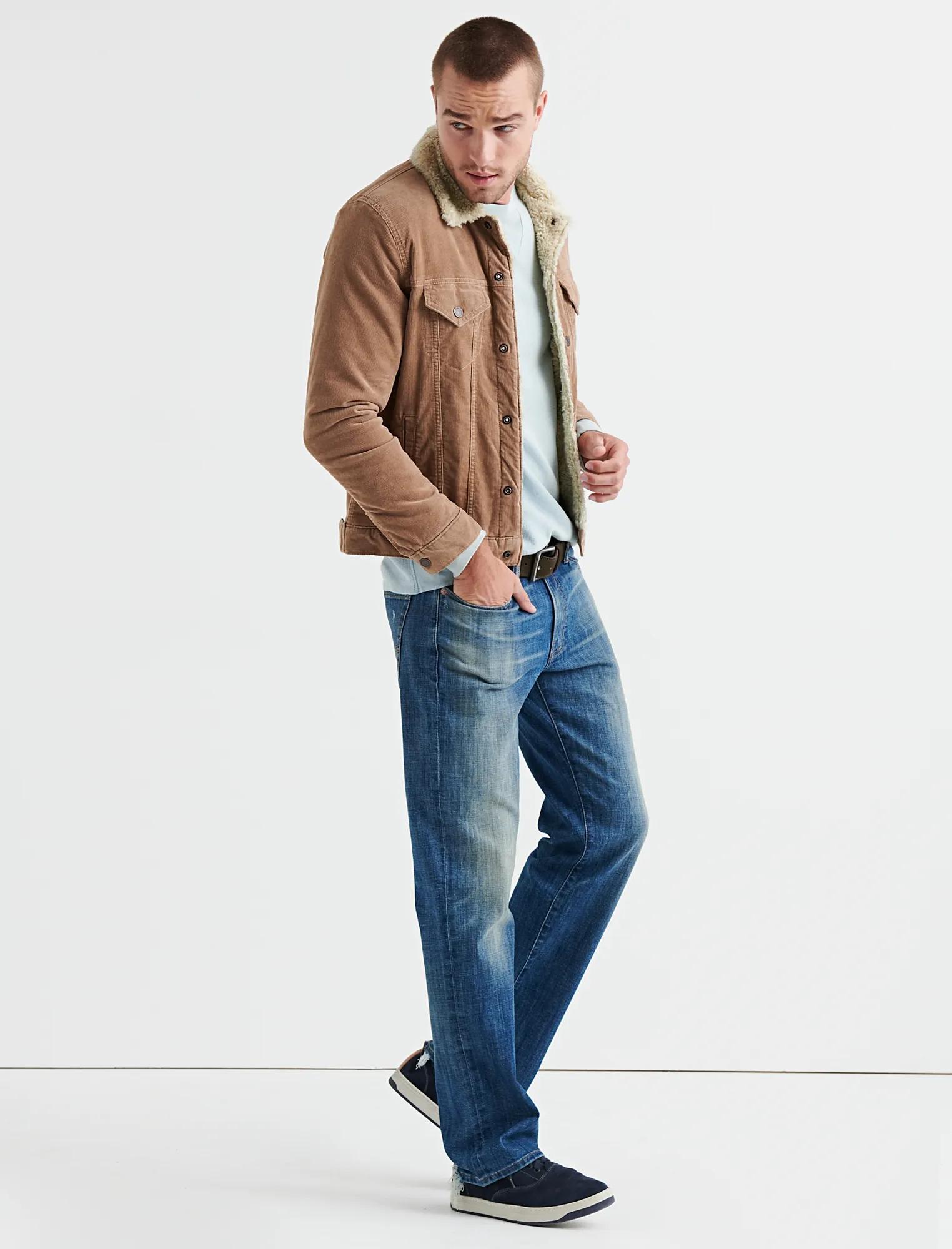 LAKEWOOD FAUX SHEARLING CORDUROY TRUCKER JACKET, image 2