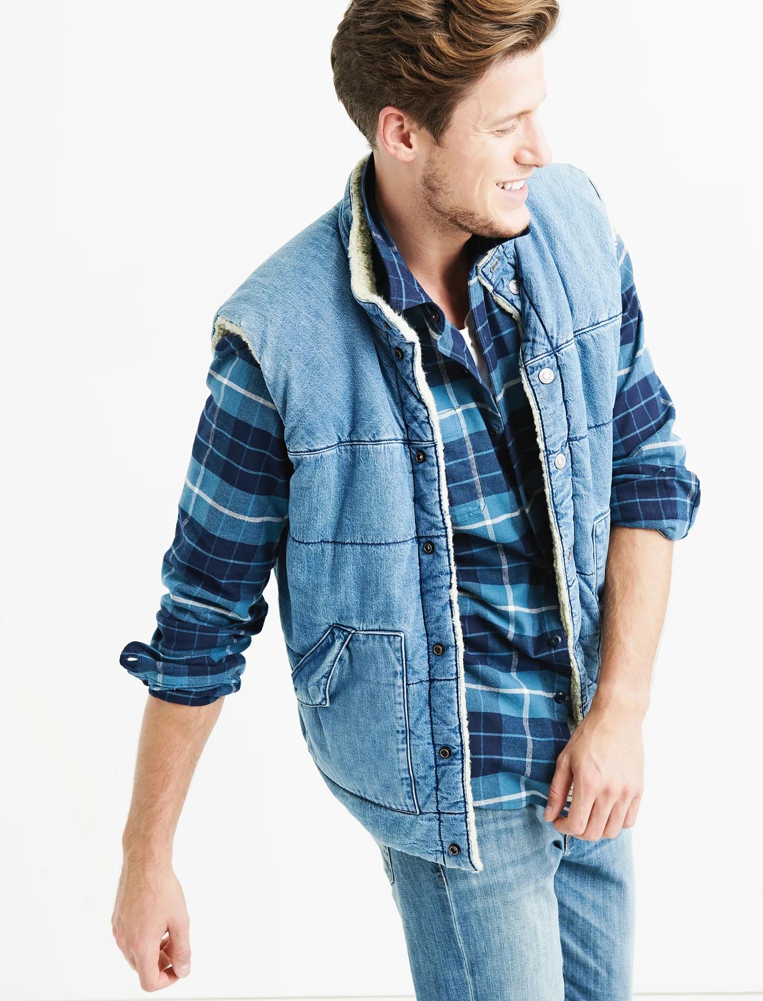 DENIM SHERPA VEST, image 2