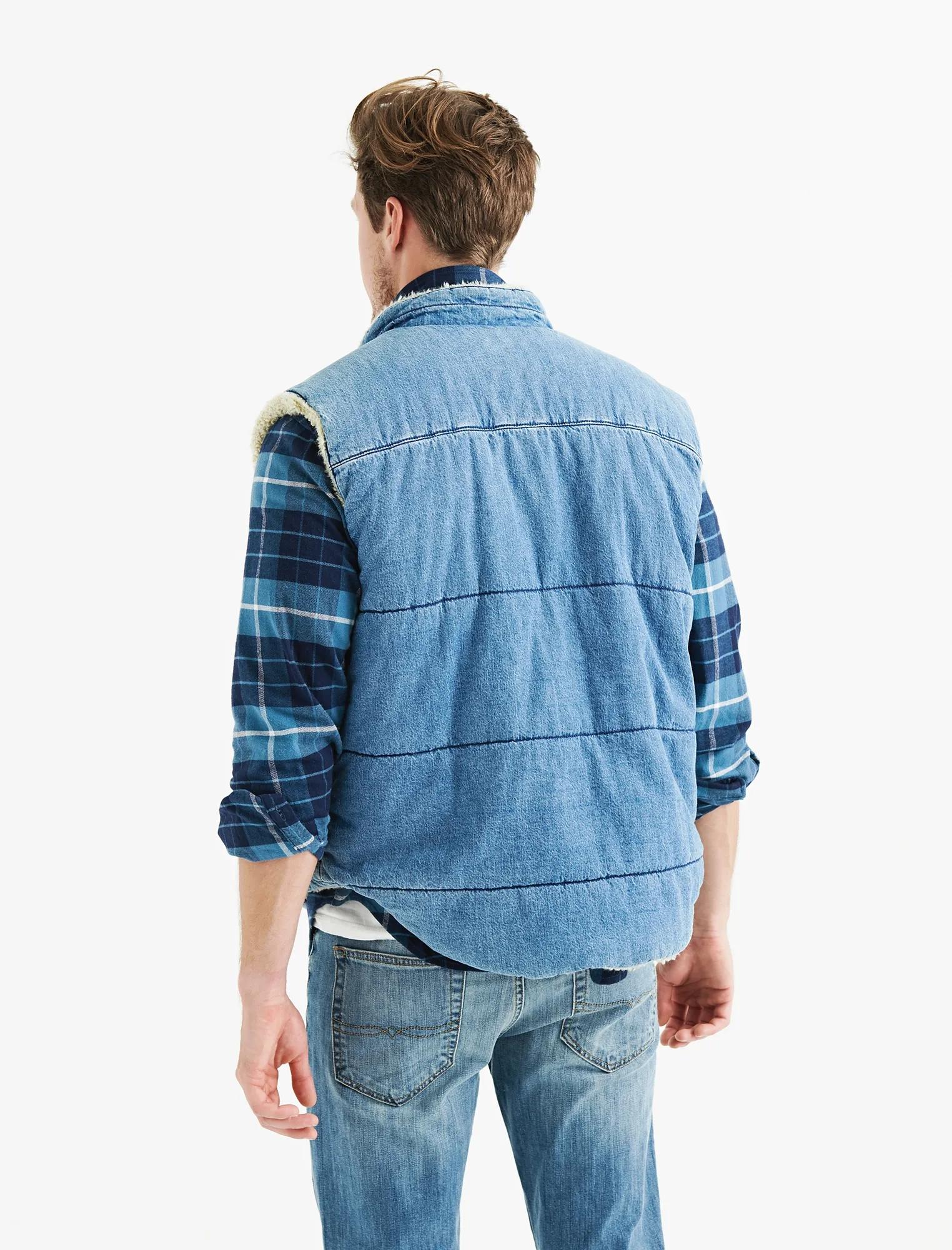 DENIM SHERPA VEST, image 3