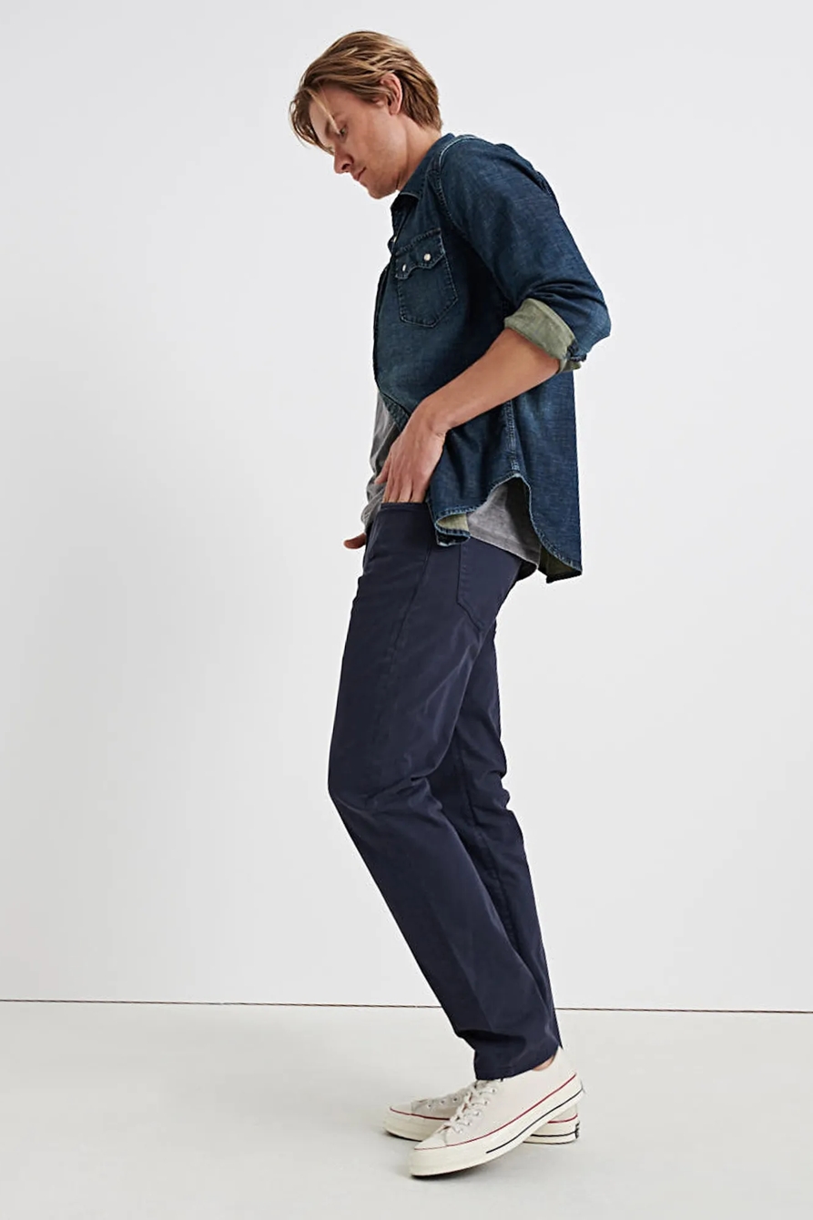 121 SLIM STRAIGHT SATEEN STRETCH JEAN, image 2