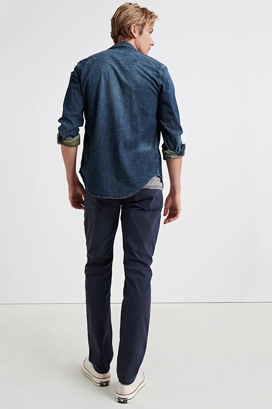 121 SLIM STRAIGHT SATEEN STRETCH JEAN, image 3