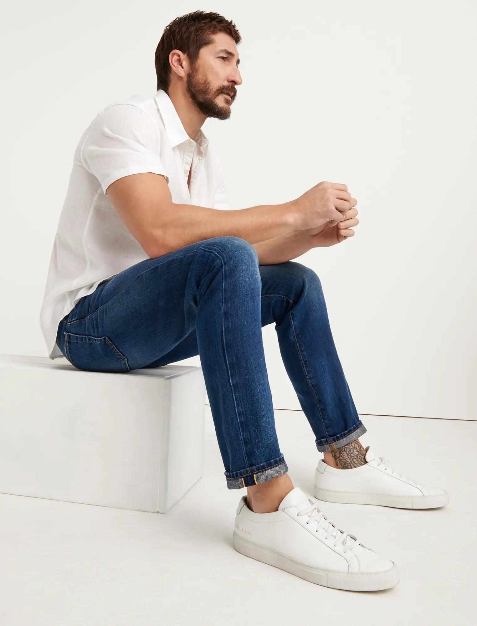 410 ATHLETIC SLIM SELVEDGE JEAN, image 4