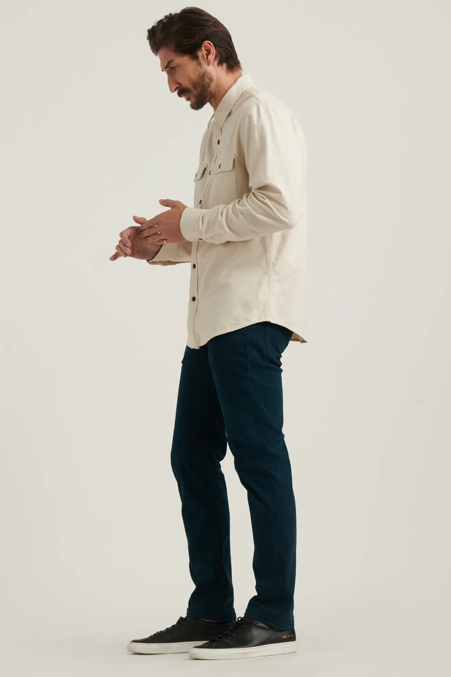 121 SLIM STRAIGHT SATEEN STRETCH JEAN, image 3
